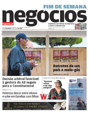 Capa de Jornal Negócios