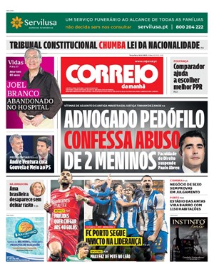 Capa de Correio da Manhã