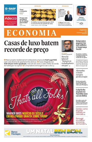 Capa de Expresso Economia