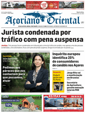 Capa de Açoriano Oriental