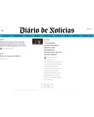 Capa de Diário de Notícias