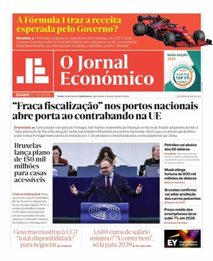 Capa de Jornal Económico