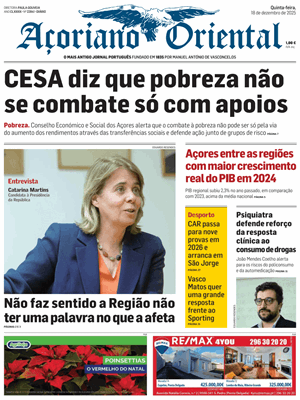 Capa de Açoriano Oriental