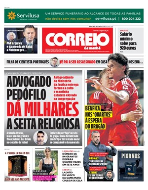 Capa de Correio da Manhã