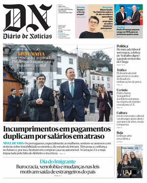 Capa de Diário de Notícias
