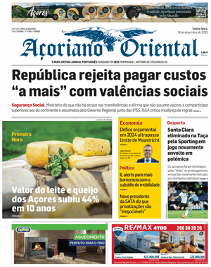 Capa de Açoriano Oriental