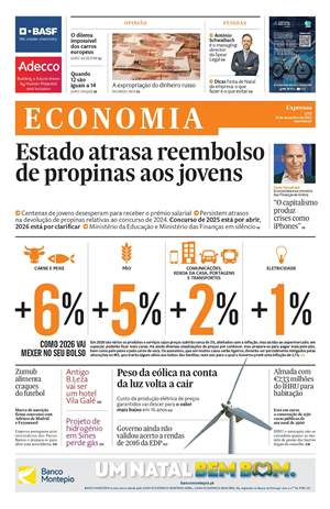 Capa de Expresso Economia