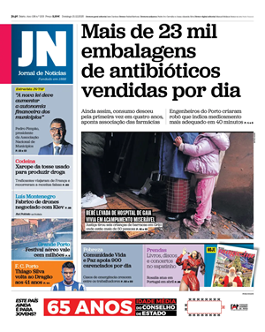 Capa de Jornal de Notícias
