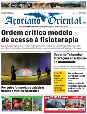 Capa de Açoriano Oriental