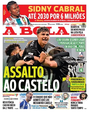 Capa de A Bola