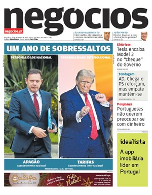 Capa de Jornal Negócios