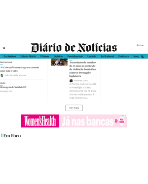 Capa de Diário de Notícias