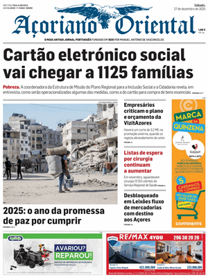 Capa de Açoriano Oriental