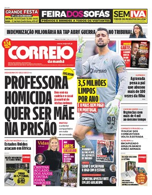 Capa de Correio da Manhã