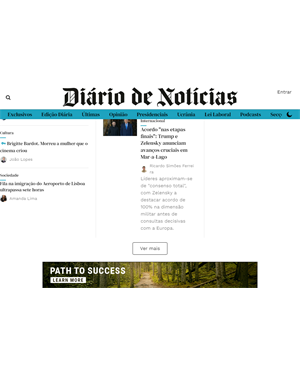 Capa de Diário de Notícias