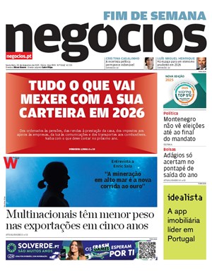 Capa de Jornal Negócios