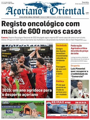 Capa de Açoriano Oriental