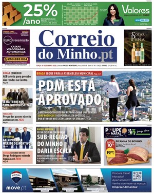 Capa de Correio do Minho