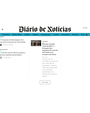 Capa de Diário de Notícias