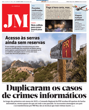 Capa de Jornal Madeira