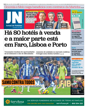 Capa de Jornal de Notícias