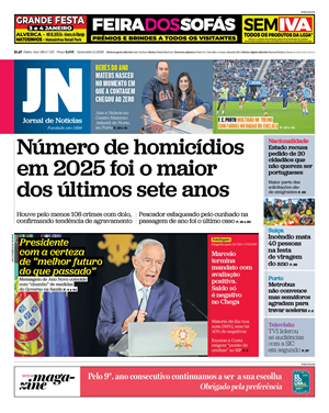 Capa de Jornal de Notícias