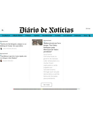 Capa de Diário de Notícias