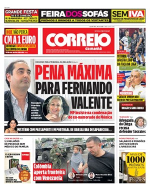 Capa de Correio da Manhã
