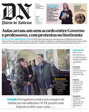 Capa de Diário de Notícias