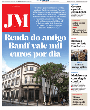 Capa de Jornal Madeira
