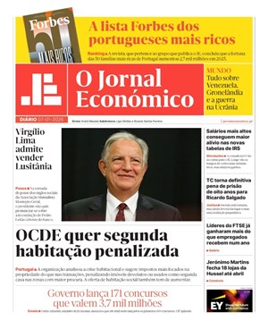 Capa de Jornal Económico