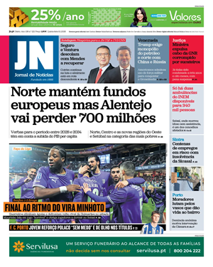 Capa de Jornal de Notícias