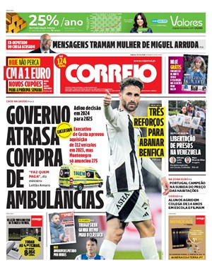 Capa de Correio da Manhã