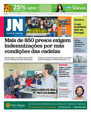 Capa de Jornal de Notícias