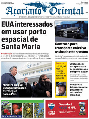 Capa de Açoriano Oriental