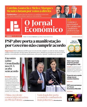 Capa de Jornal Económico