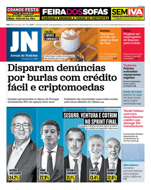 Capa de Jornal de Notícias