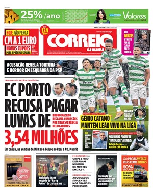 Capa de Correio da Manhã
