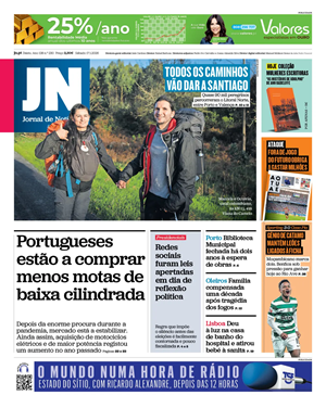 Capa de Jornal de Notícias