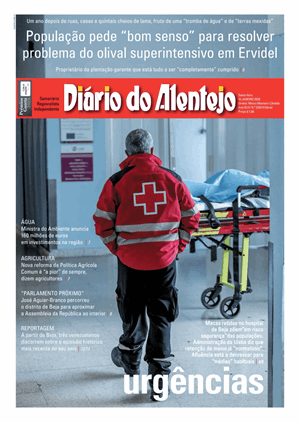 Capa de Diário do Alentejo