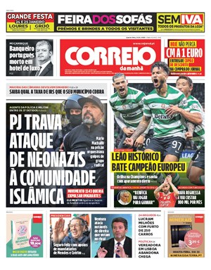 Capa de Correio da Manhã