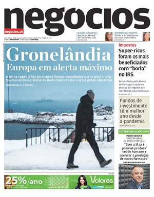 Capa de Jornal Negócios