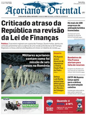 Capa de Açoriano Oriental