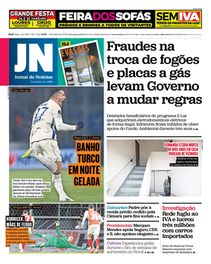 Capa de Jornal de Notícias