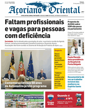 Capa de Açoriano Oriental