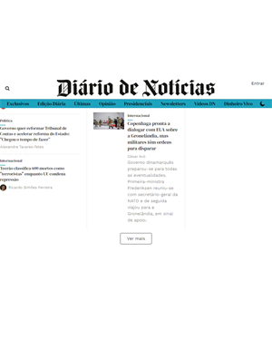 Capa de Diário de Notícias