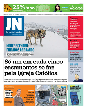 Capa de Jornal de Notícias