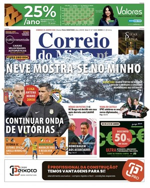 Capa de Correio do Minho