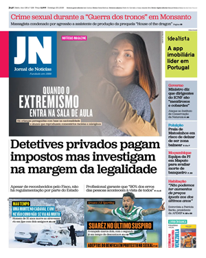 Capa de Jornal de Notícias