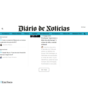 Capa de Diário de Notícias